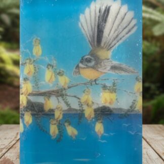 FANTAIL ON KOWHAI