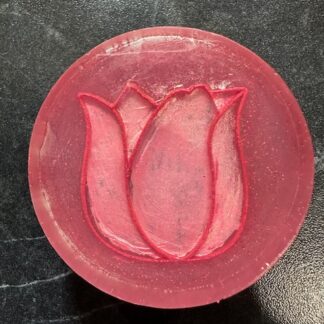 HAND PAINTED RED TULIP