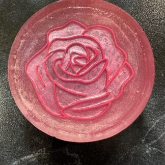 HAND PAINTED RED ROSE