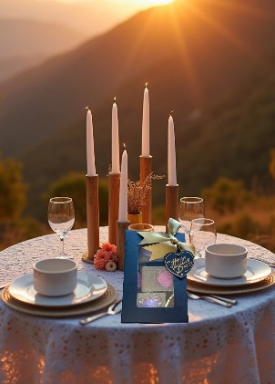 VALENTINES GIFT BOX (6) HEARTS AND ROSES - Image 2